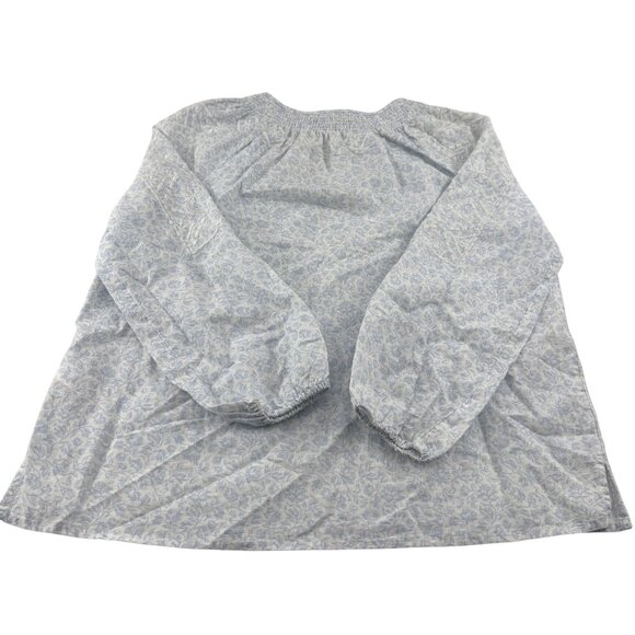 Joie Women's size Medium Blouse Long Sleeve Pullover light blue floral boho - Picture 5 of 6